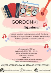 Gordonki - Hej zabawa bawialnia Kraków